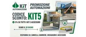 Basta stress da parcheggio e cancelli manuali: svolta la tua giornata e risparmia subito il 5%
